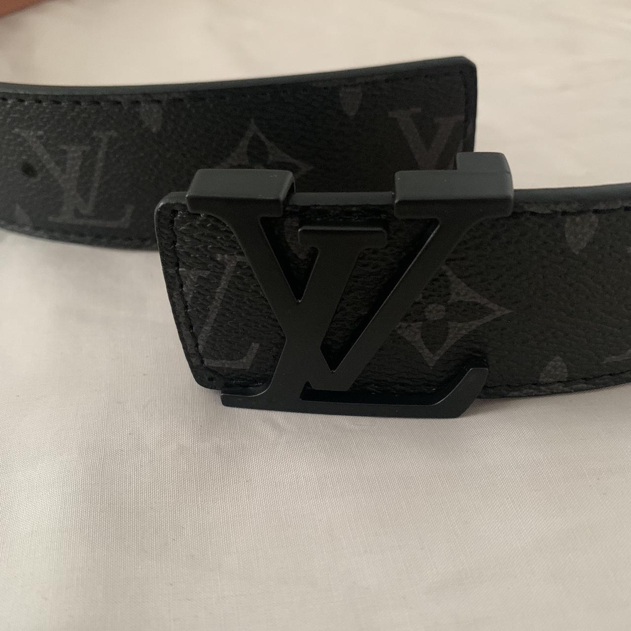 Black Louis Vuitton belt Perfect condition... - Depop