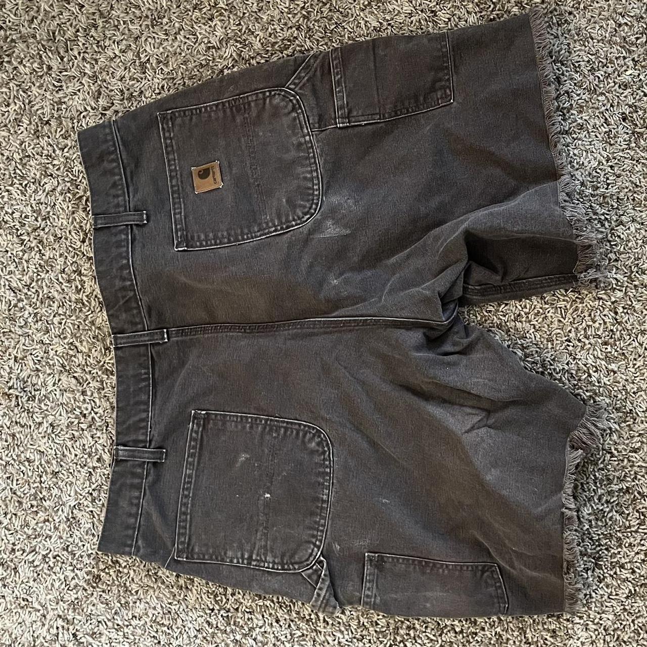 Carharrt Jorts Distressed - Depop