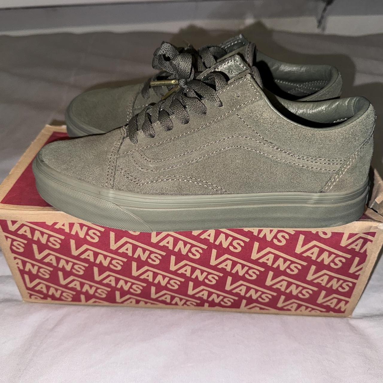 Khaki cheap vans womens