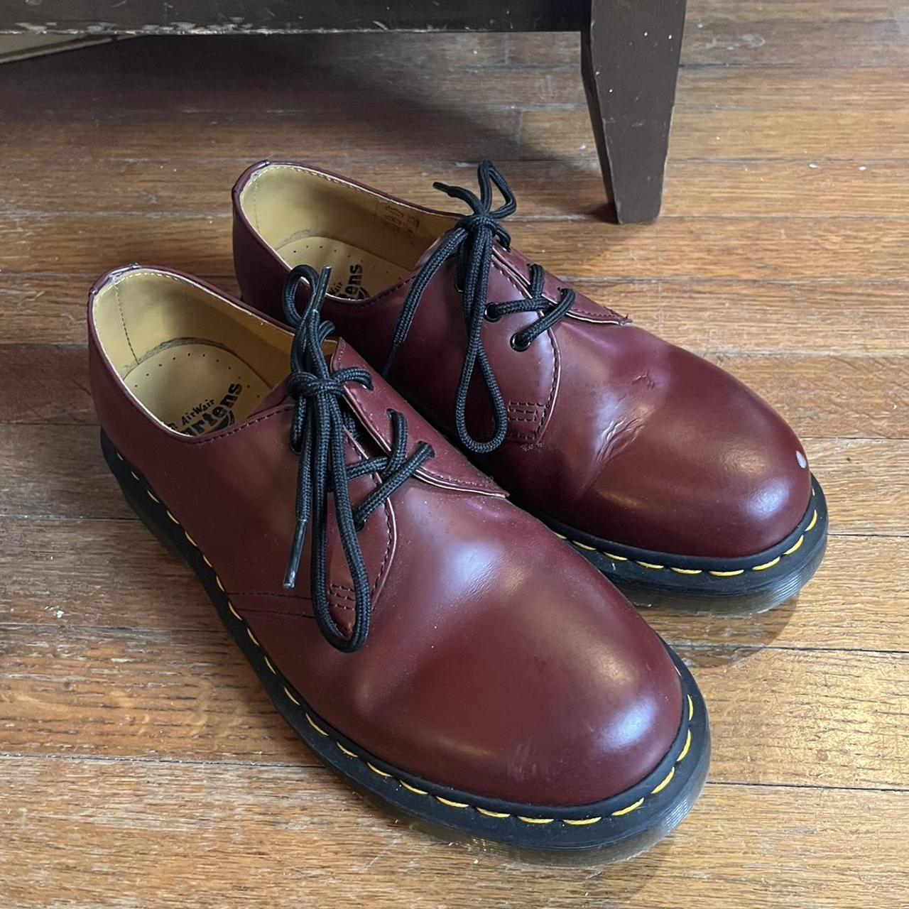 These are the Dr. Martens 1461 smooth leather shoes... - Depop