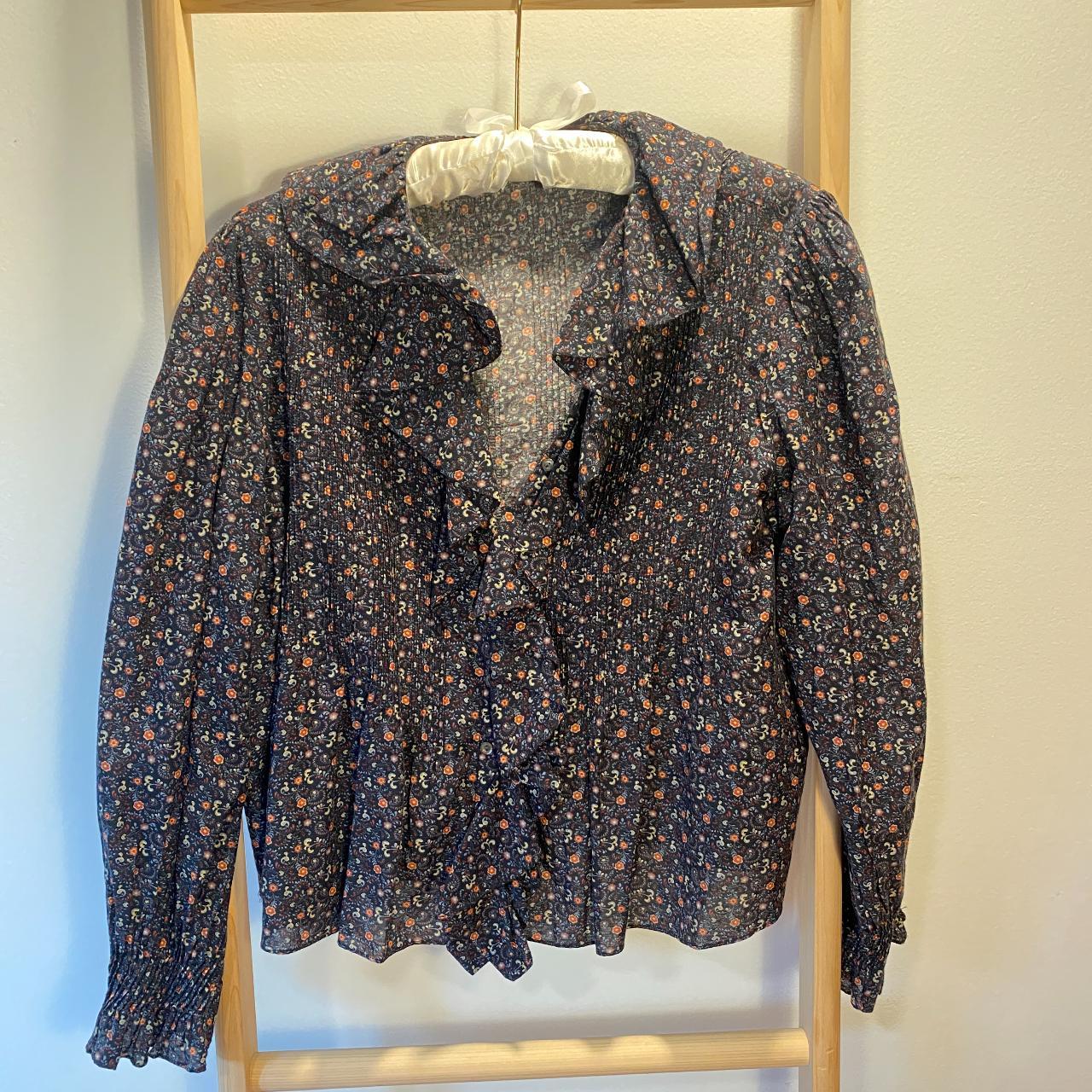 Long sleeve floral Dôen blouse - Depop