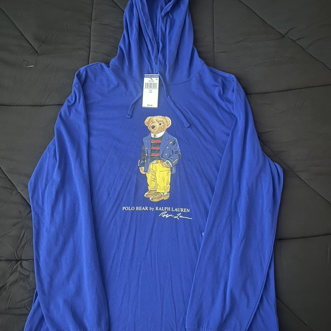 Polo bear hotsell hoodie blue