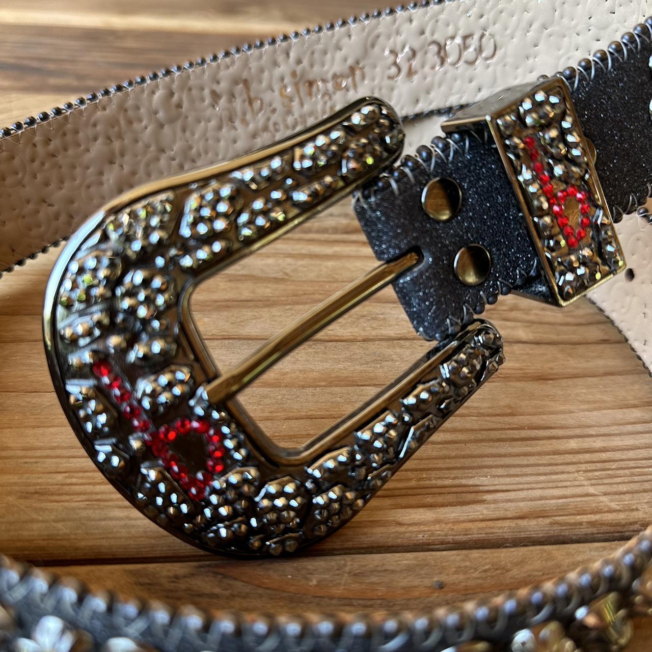 Bb Simon Trojan Red Bb Simon Swarovski Crystals Italian Leather