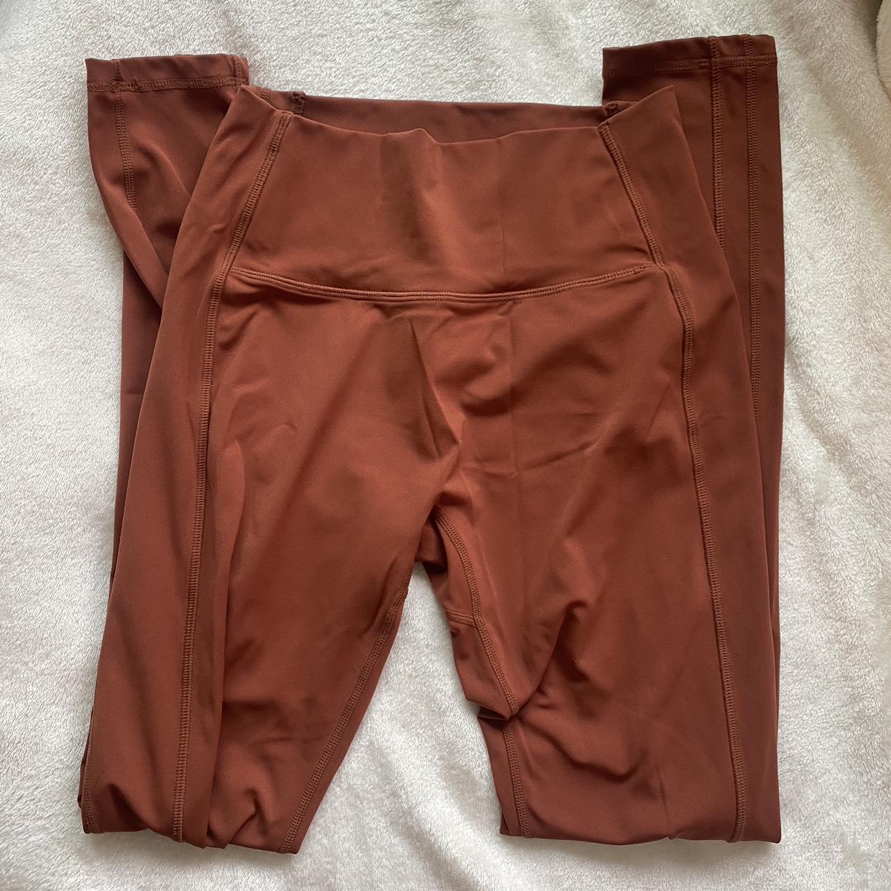 alphalete leggings. burnt orange color. so... - Depop