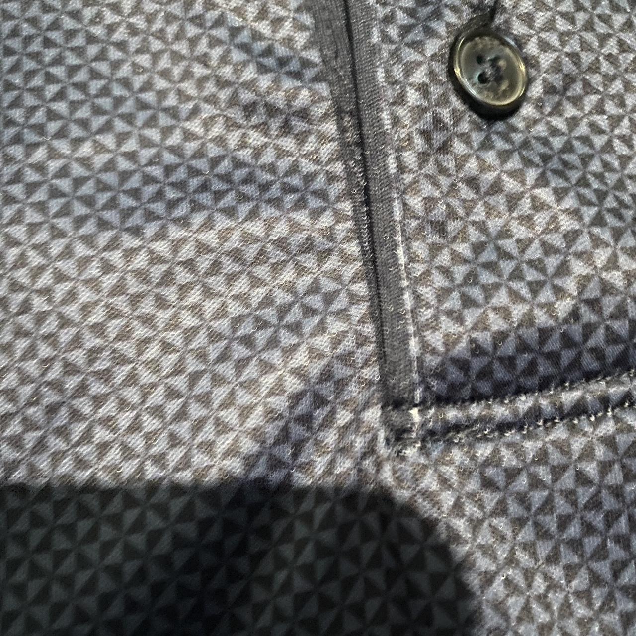 Greg Norman Shark Color Block Wrap Around Polo Shirt - Depop