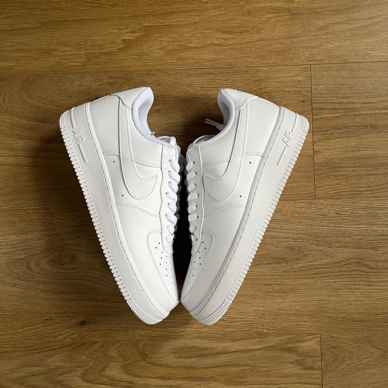 Nike Air Force 1 UK 9 Under RRP White colour... - Depop