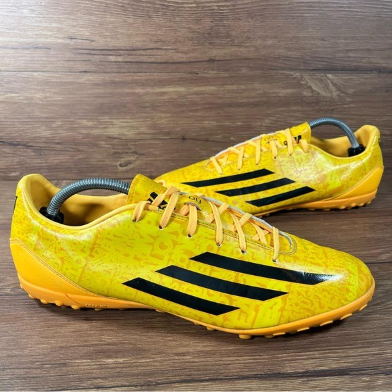 Adidas F10 Traxion Yellow Soccer Cleats Men s Size. Depop