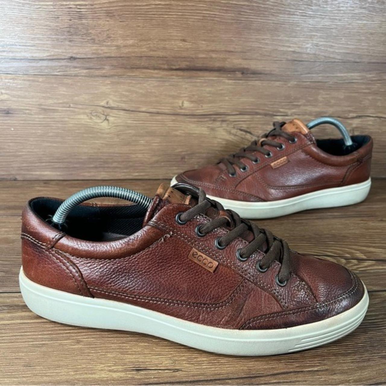 Ecco Soft 7 Brown Leather Sneakers Men s Size 9 43