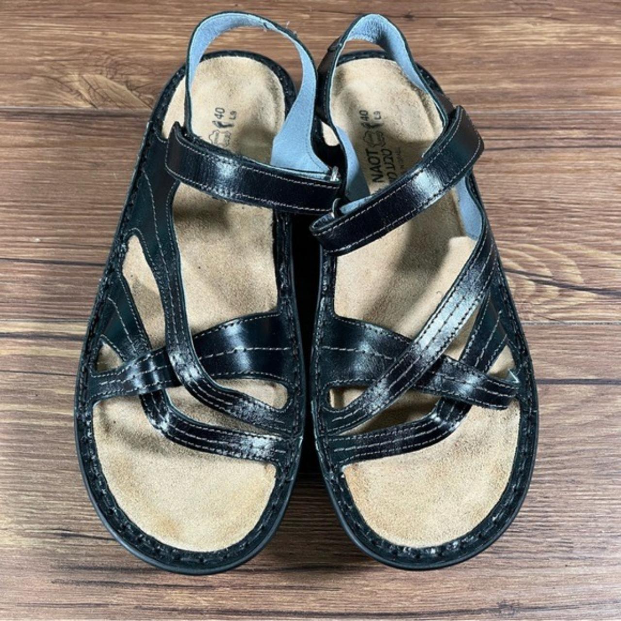 Jordan Women's Sandals Black US – NAOT Paris Black Leather