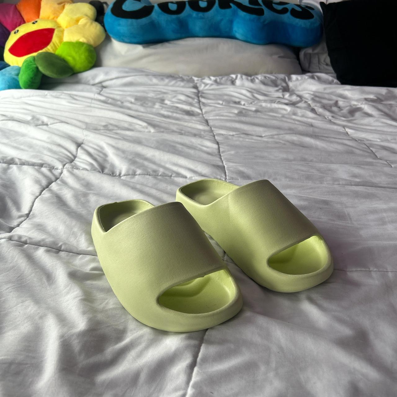 yeezy slides dark green