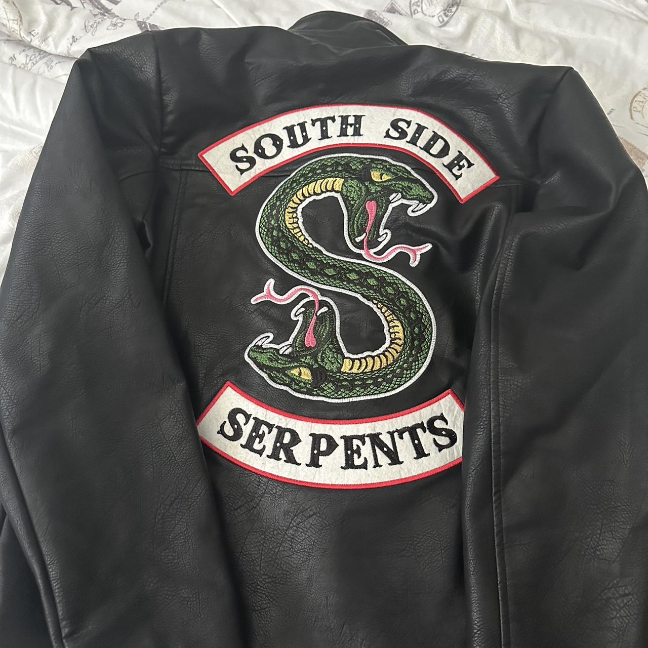 Hot Topic Women's Faux leather Jacket Black/White L – never