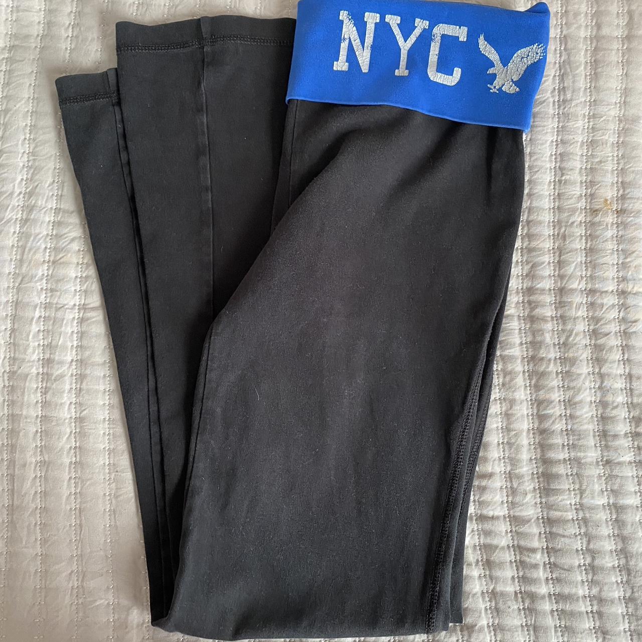 american eagle yoga pants in great condition super... Depop