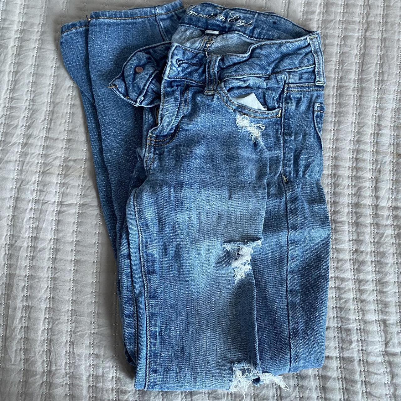 american eagle ripped jeans i used to wear these... - Depop