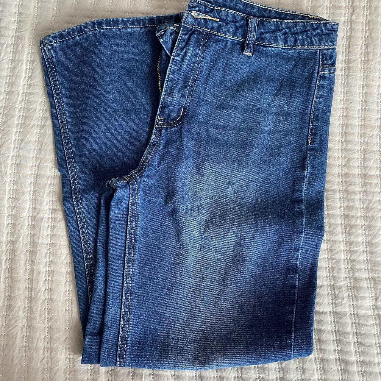 shein wide leg jeans can fit a size small in... - Depop