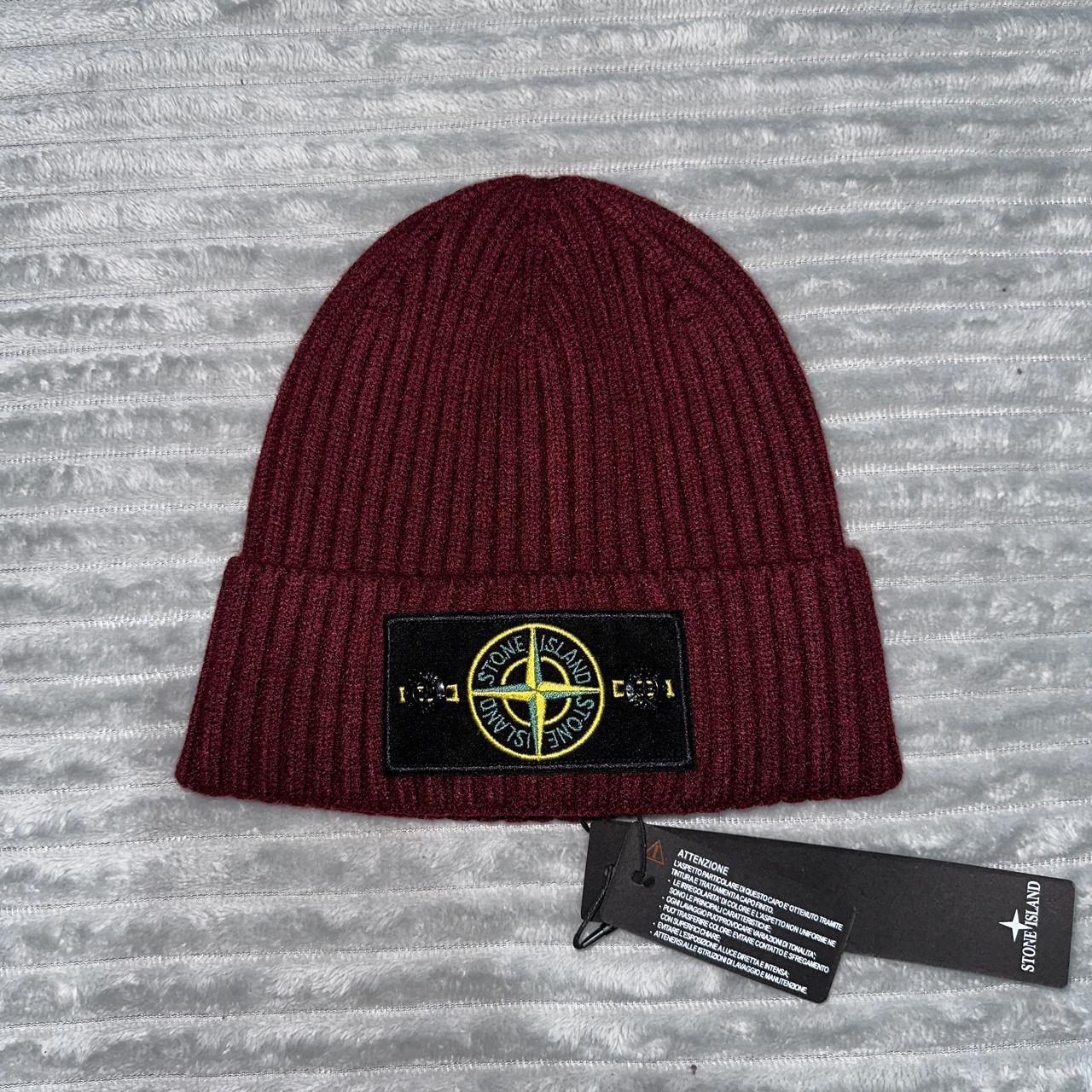 Burgundy Wine Red stonie beanie Burgundy stone. Depop