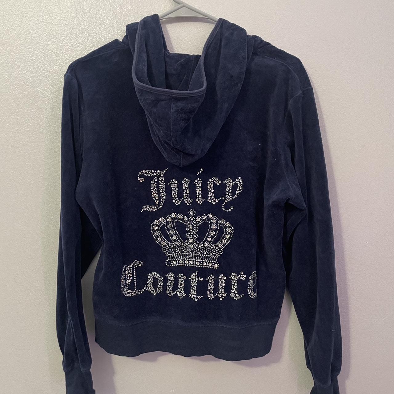 Dark blue juicy couture jacket #JuicyCouture #Y2K - Depop