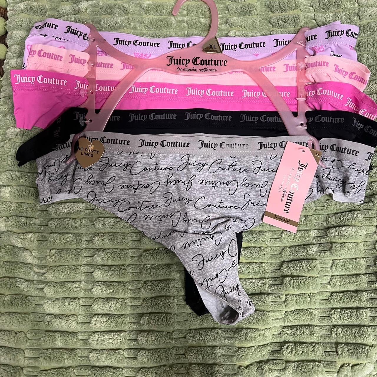 JUICY COUTURE Panties 5Pk Logo Underwear Size XL | Depop