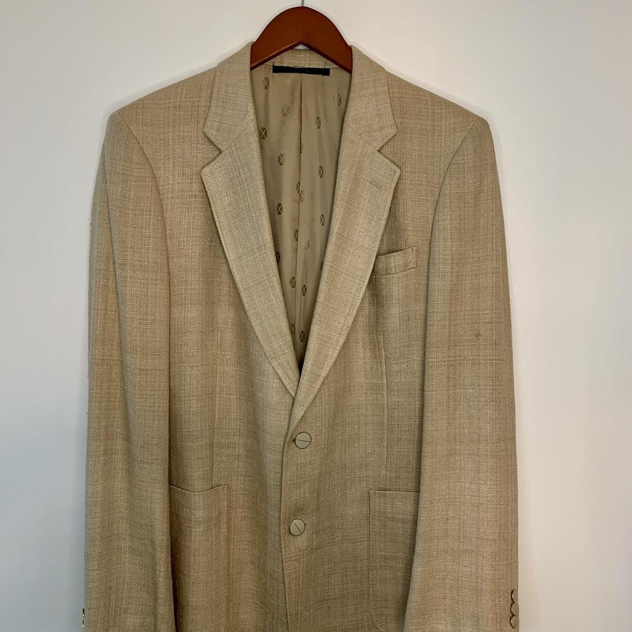 Mike Caruso tan blazer. Good condition Beautiful Depop