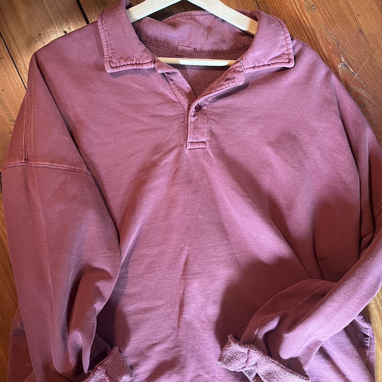 john galt burgundy sweatshirt. worn but in perfect... - Depop