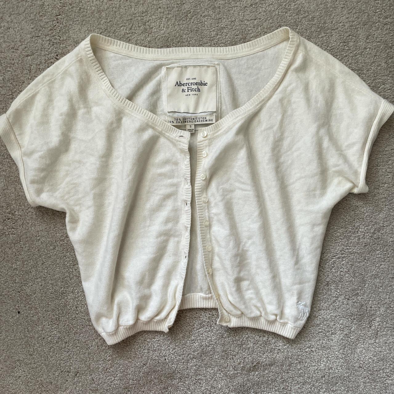 Y2K Cream White Coquette Abercrombie & Fitch... - Depop