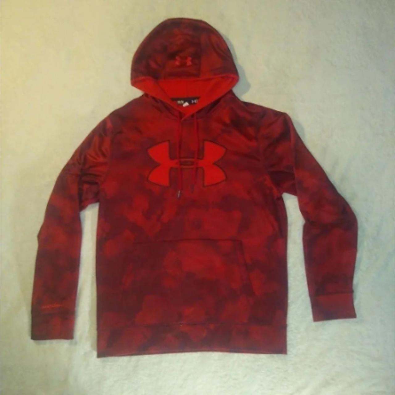 Under Armour Hoodie / Red Sweatshirt Storm1 - Depop