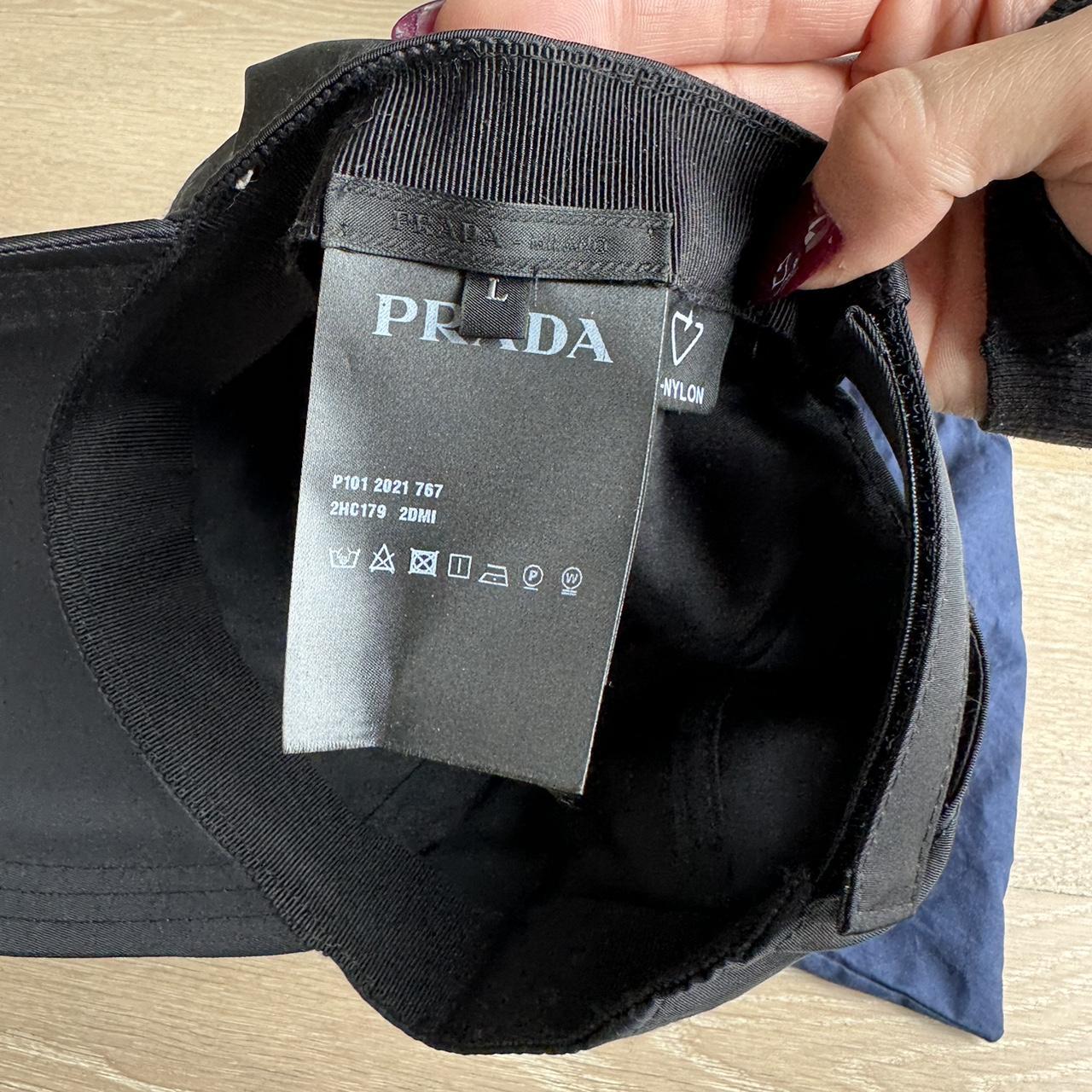 Prada cap, worn twice, comes with dust bag and tags - Depop