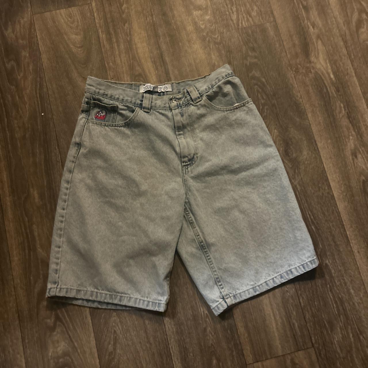 Light denim blue Polar big boy jorts size medium... - Depop