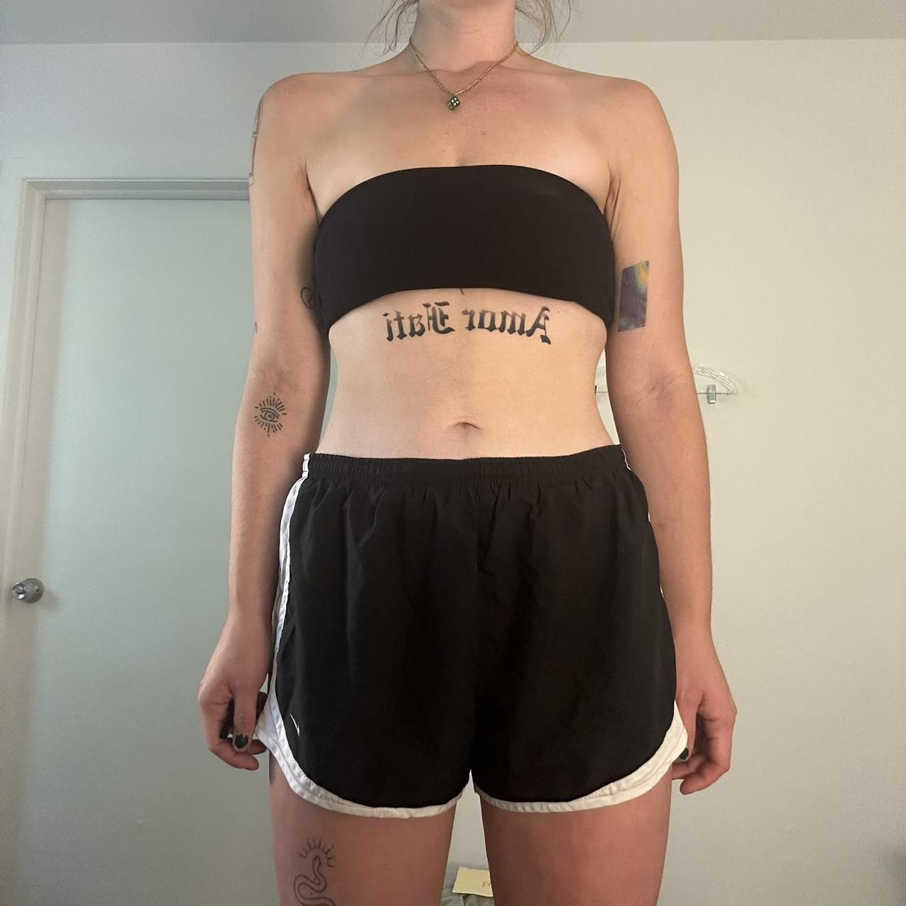 nike shorts with tube top