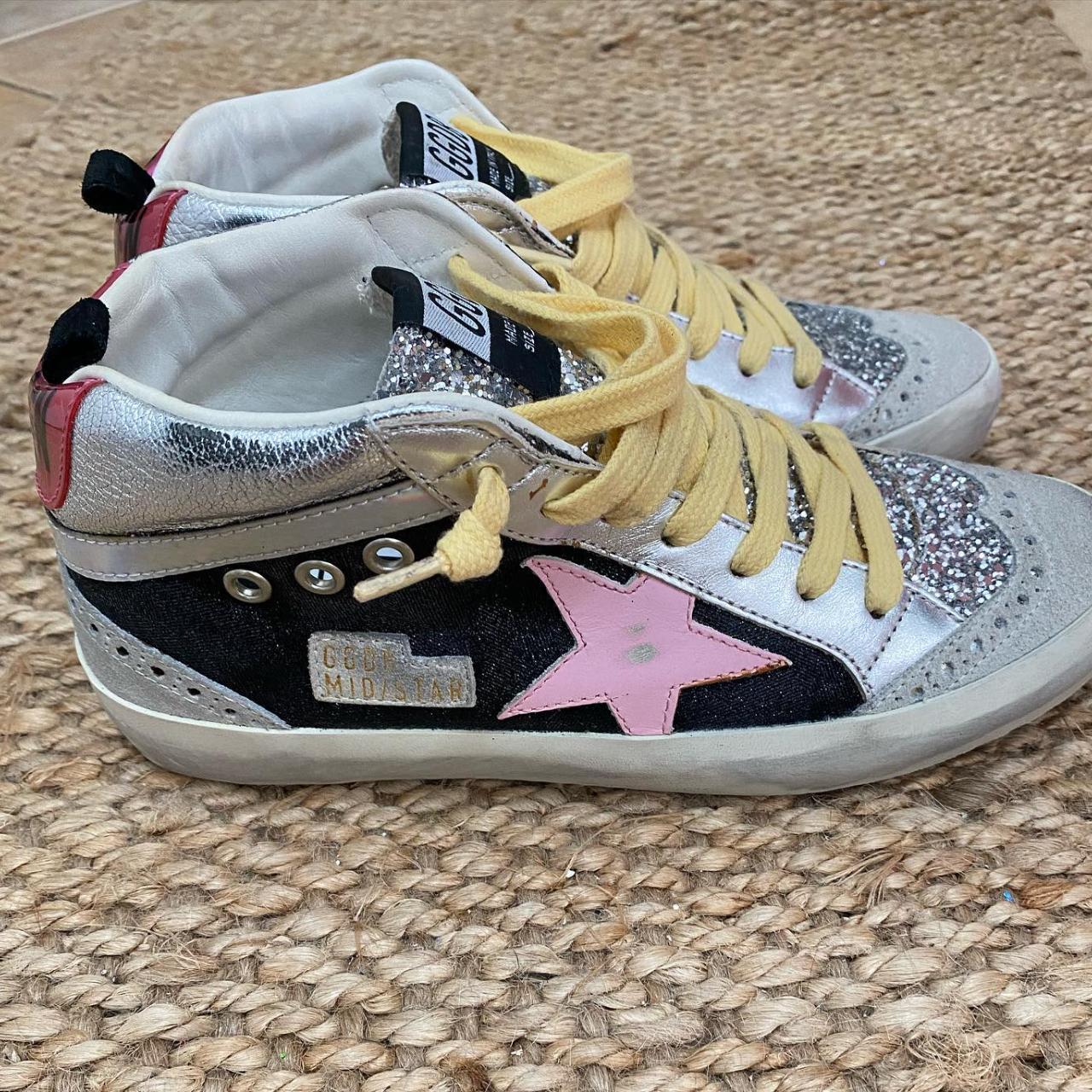 Golden goose mid 2024 star yellow laces