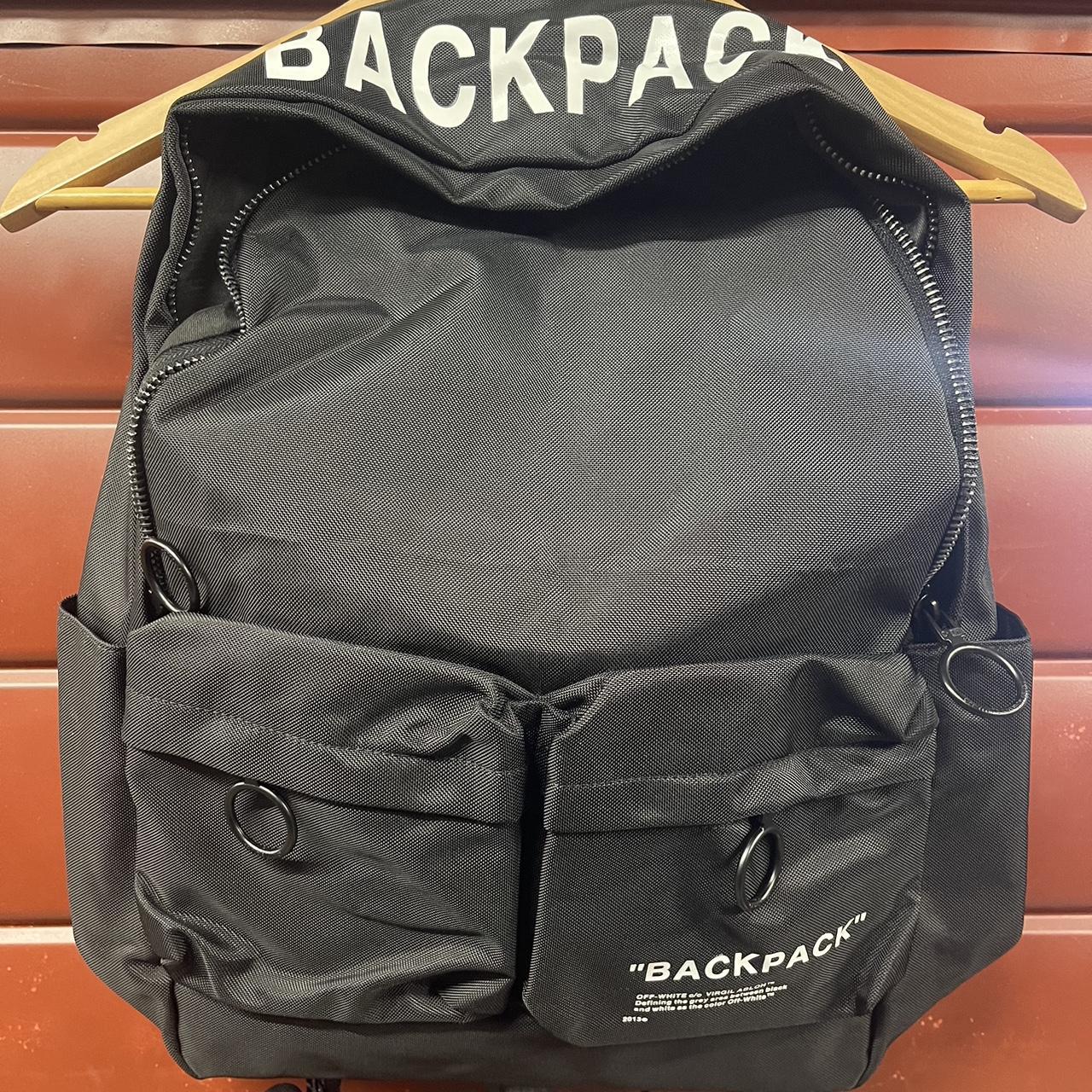 Off white best sale quote backpack