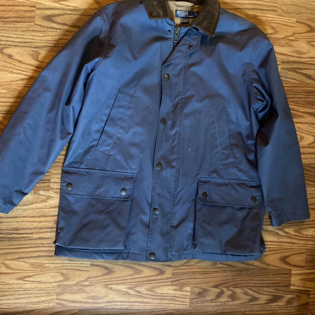 Vintage Polo Ralph Lauren Mens Waxed Jacket Size M. Depop