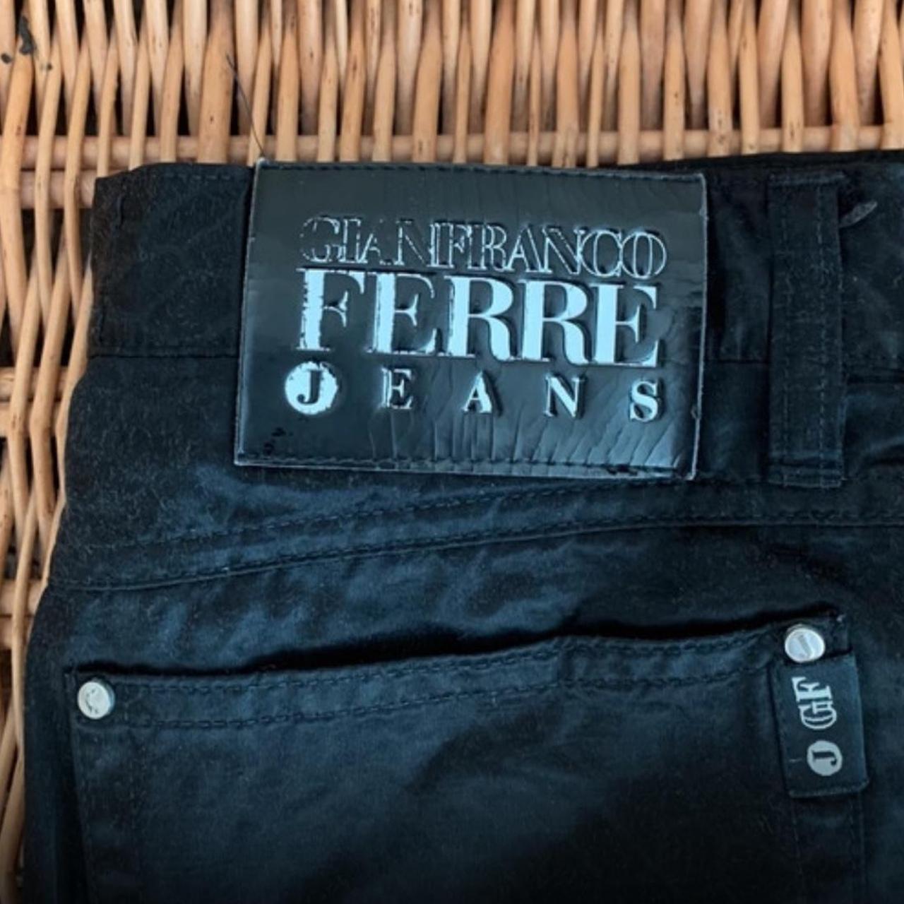 パンツ 80s GIANFRANCO FERRE Black Wide Trousers 80s GIANFRANCO FERRE Black Wide Trousers