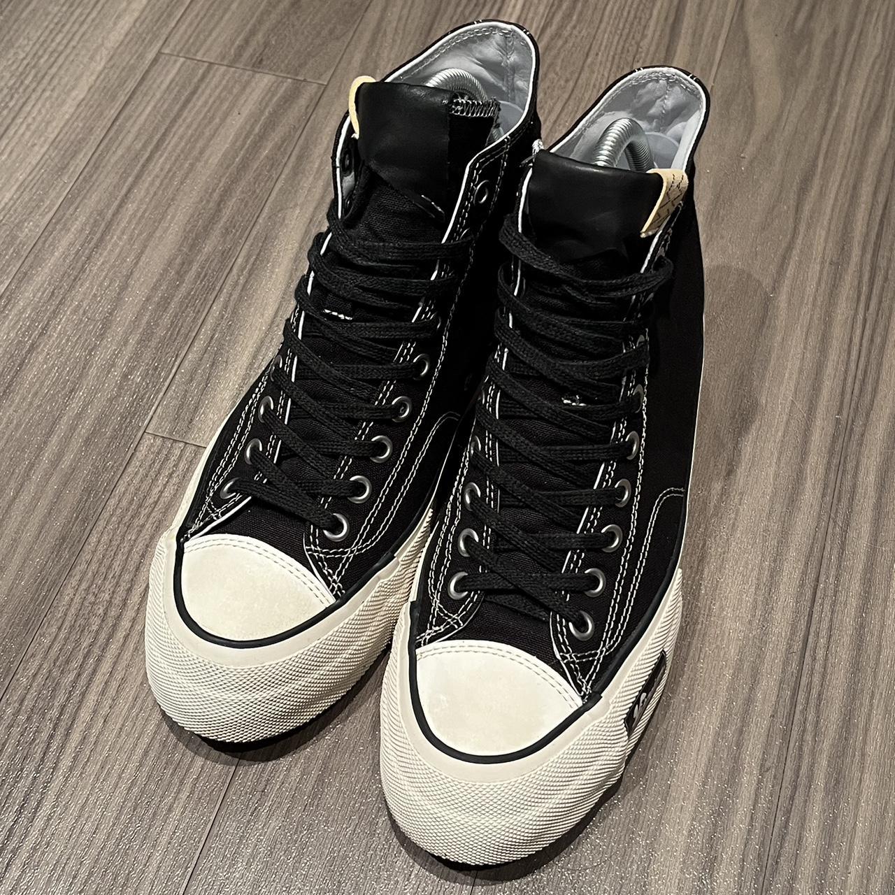 visvim◇SKAGWAY HI KILT ハイカットスニーカー UK8 ブラック