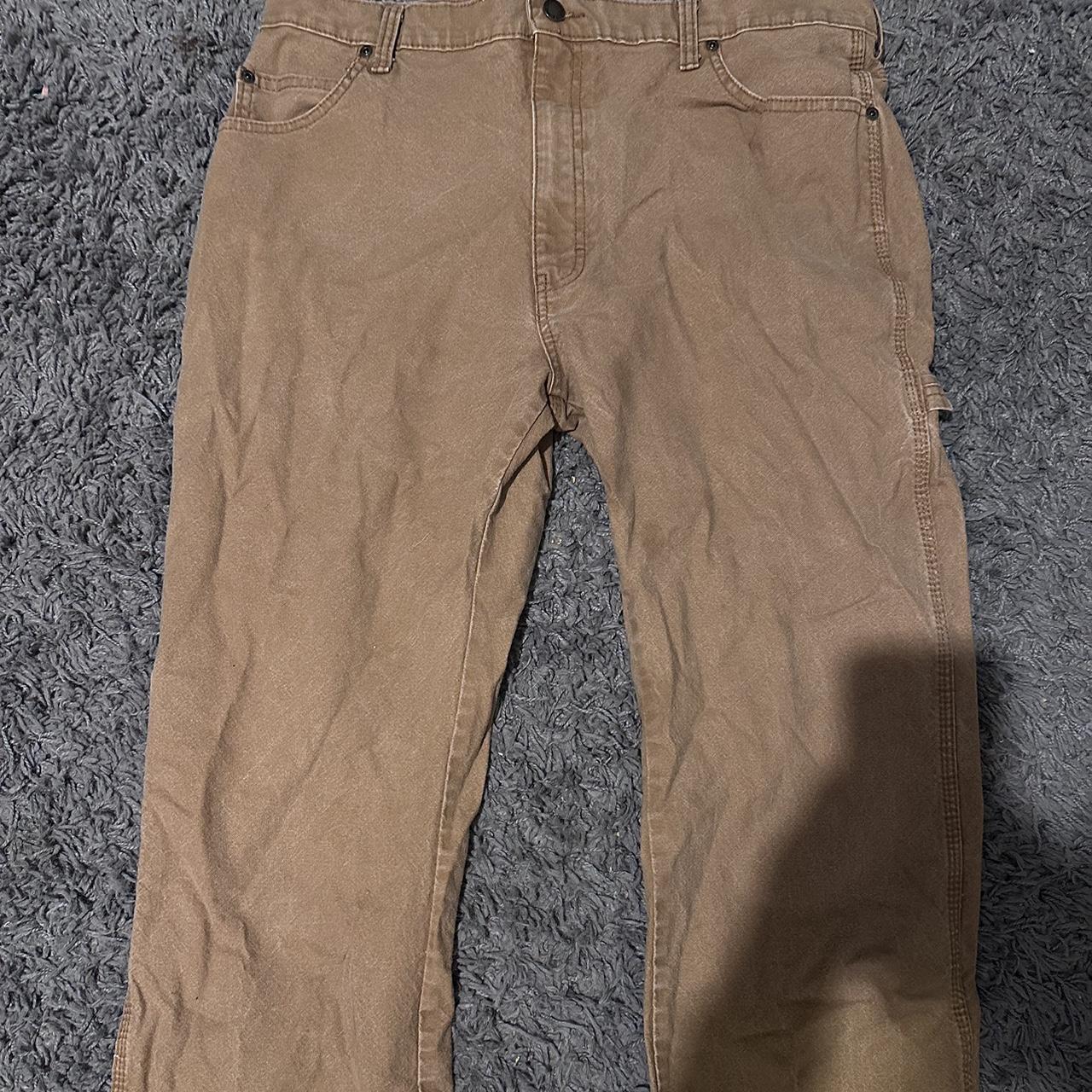 Brown Dickies carpenters pants. size 36 x... - Depop