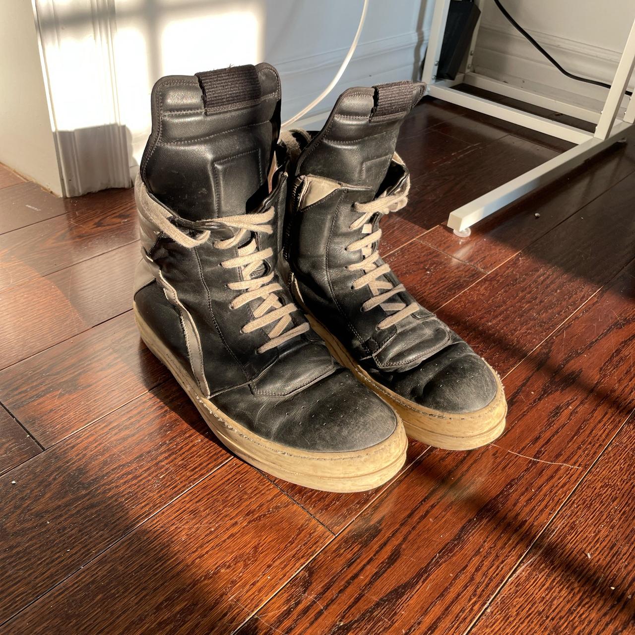 Rick Owens Geo basket size 42 redone sole - Depop