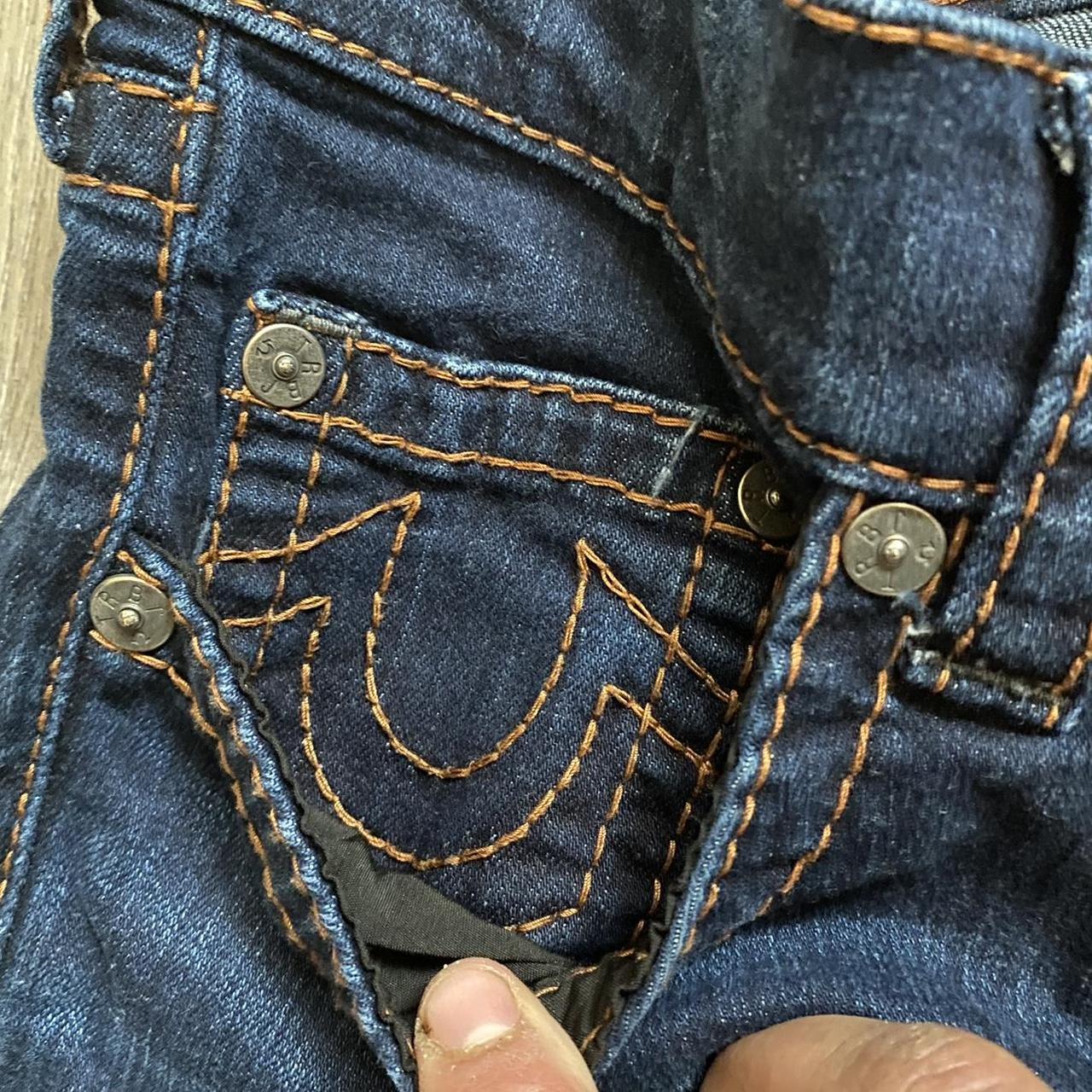 io着用　usa製true religion denim 28×33 brown Brown true-religion-jeans - Depop