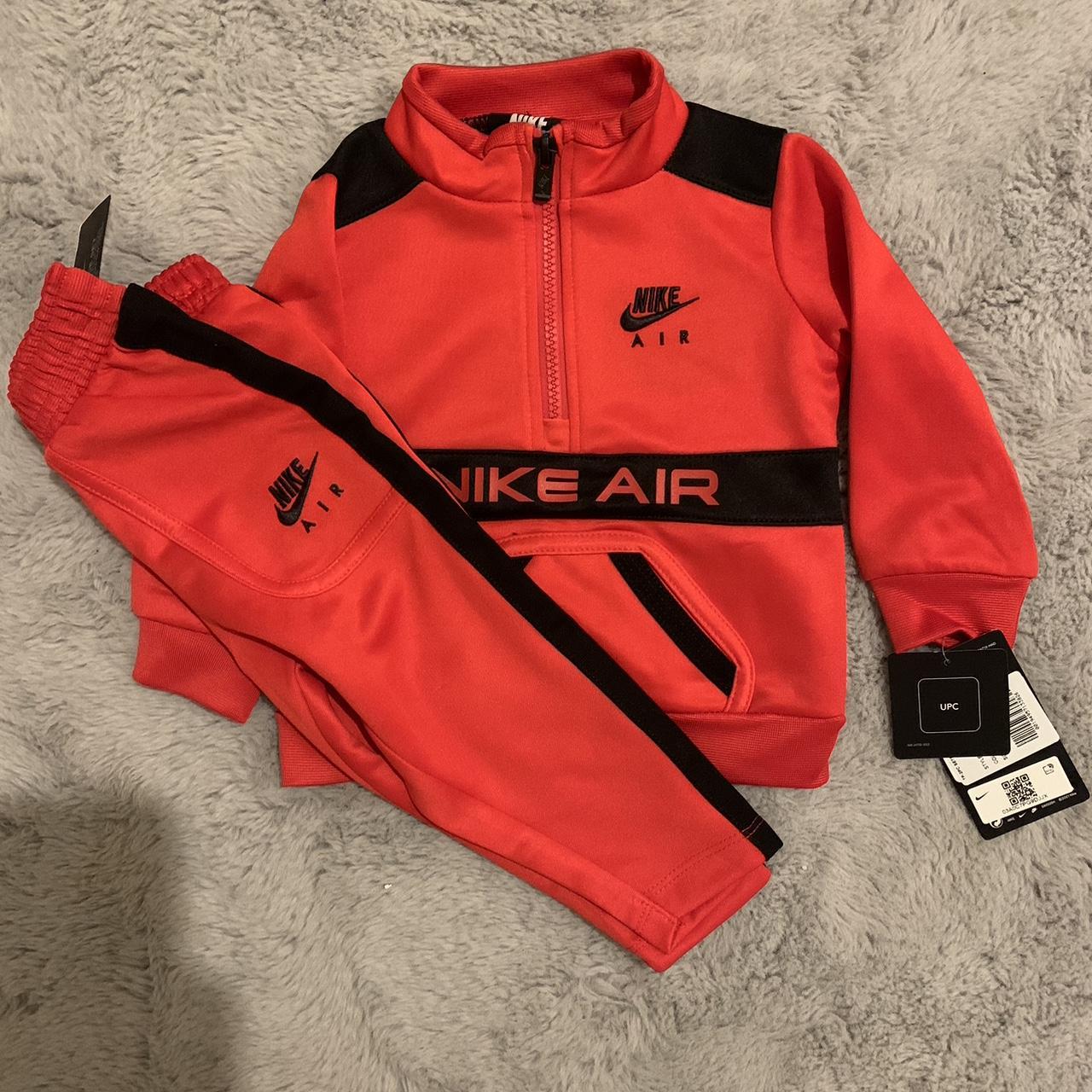 red nike air tracksuit