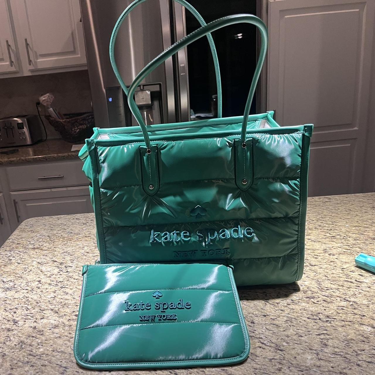 Kate Spade Tote top XL green