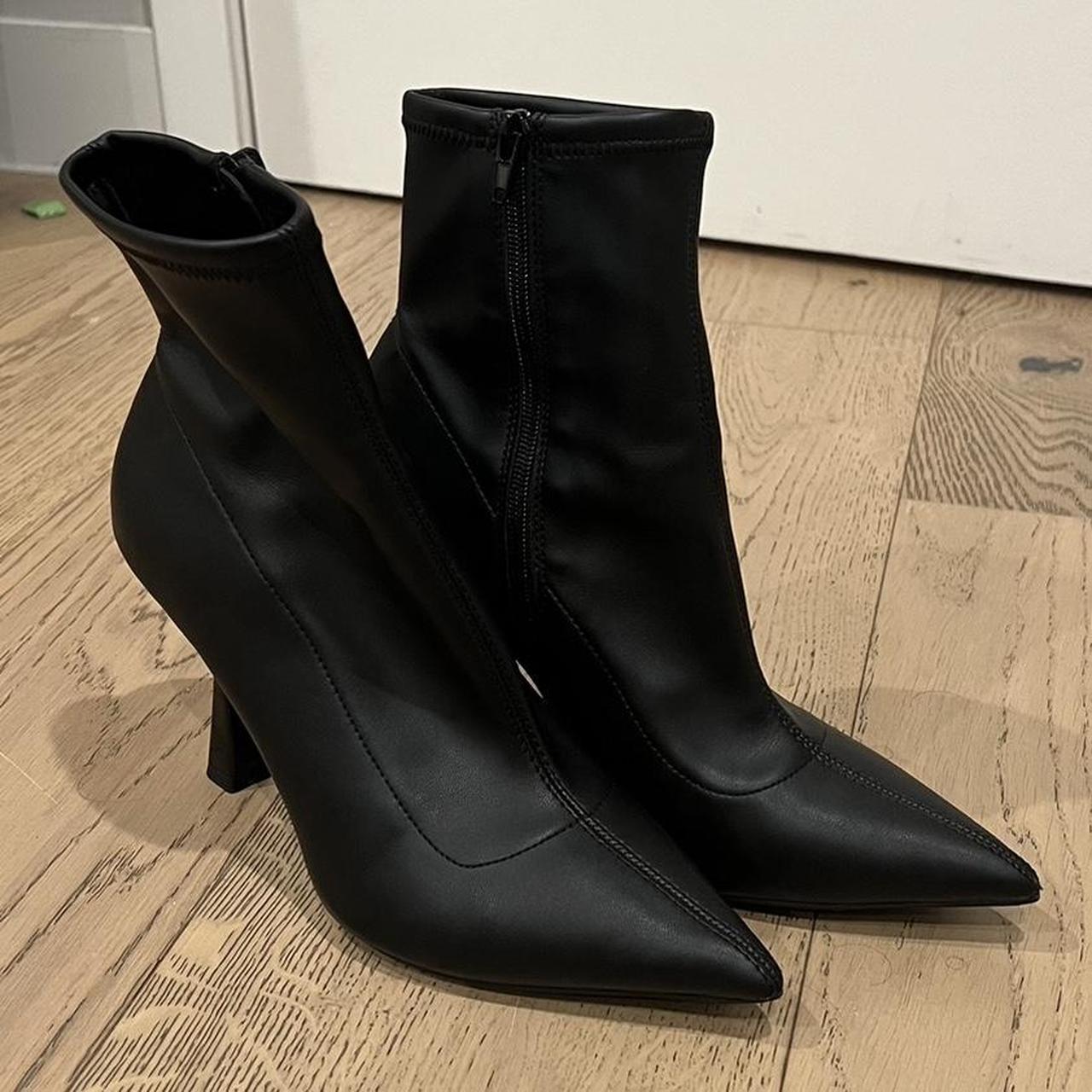 Nasty Gal Tone Booties New Nasty Gal Black Embellished Stud Wedge