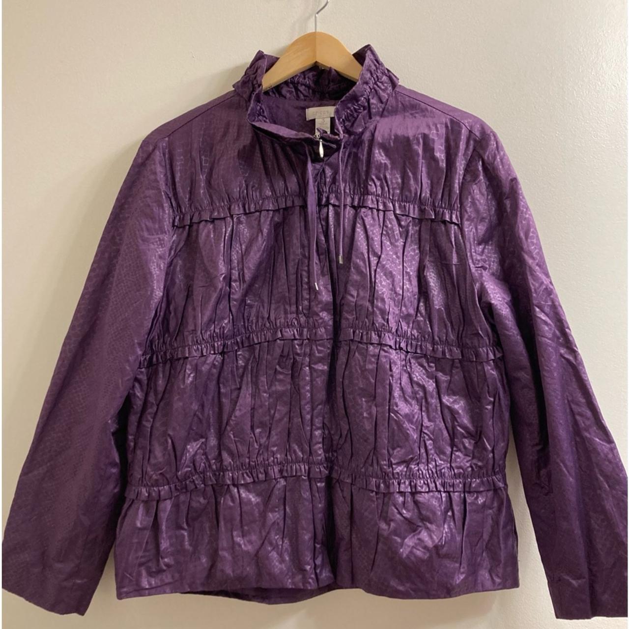 Chico's purple outlet jacket