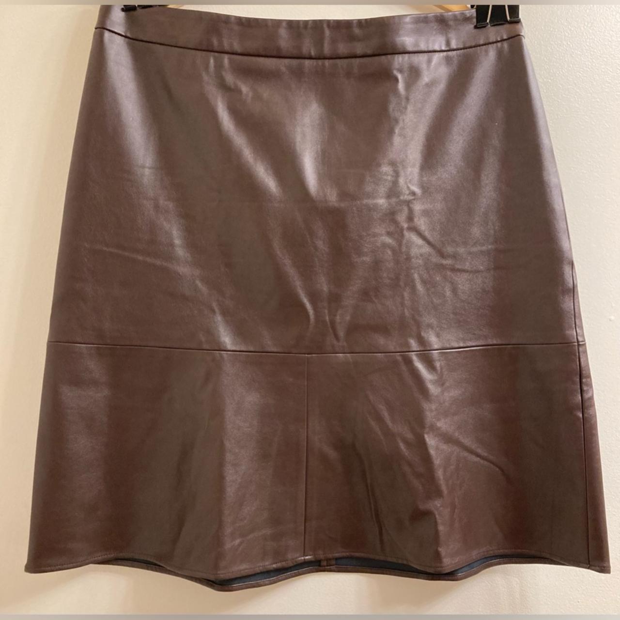 Liz Claiborne Faux Leather Skirt Size 16 Excellent