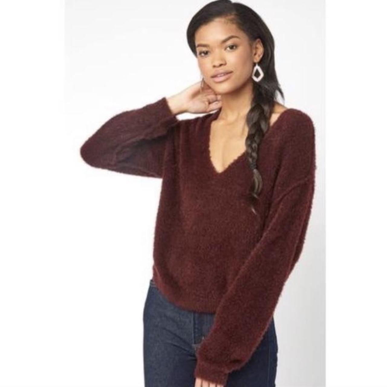 Free people lofty v neck outlet sweater