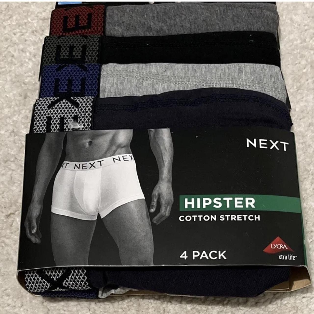 NEXT Hipster Cotton & Lycra 4 Pack Mens Underwear SIZE X Small
