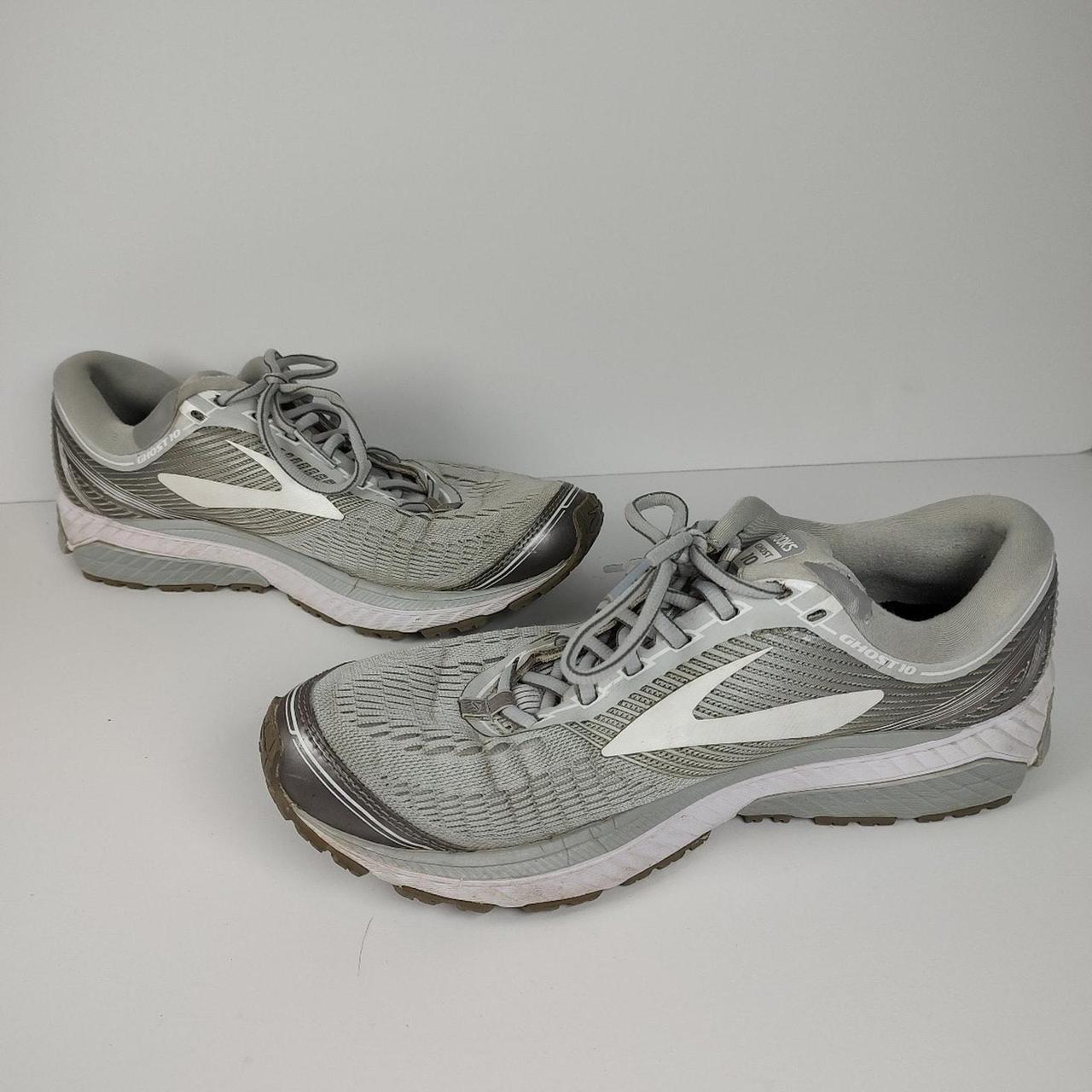 Brooks Ghost 10 silver grey brooks running shoes Depop