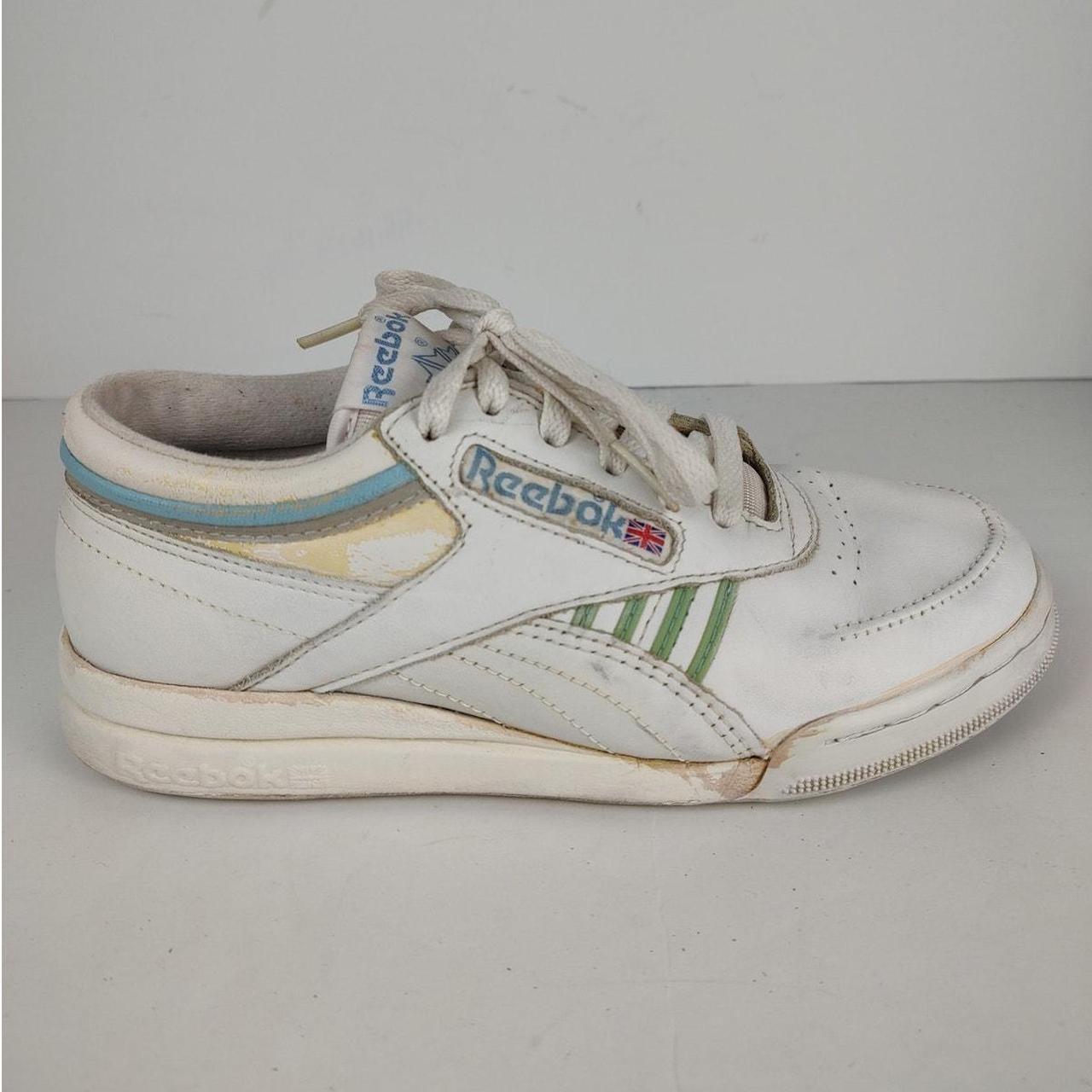 Reebok B4000 Aerobic Shoe 1987 White and blue VTG