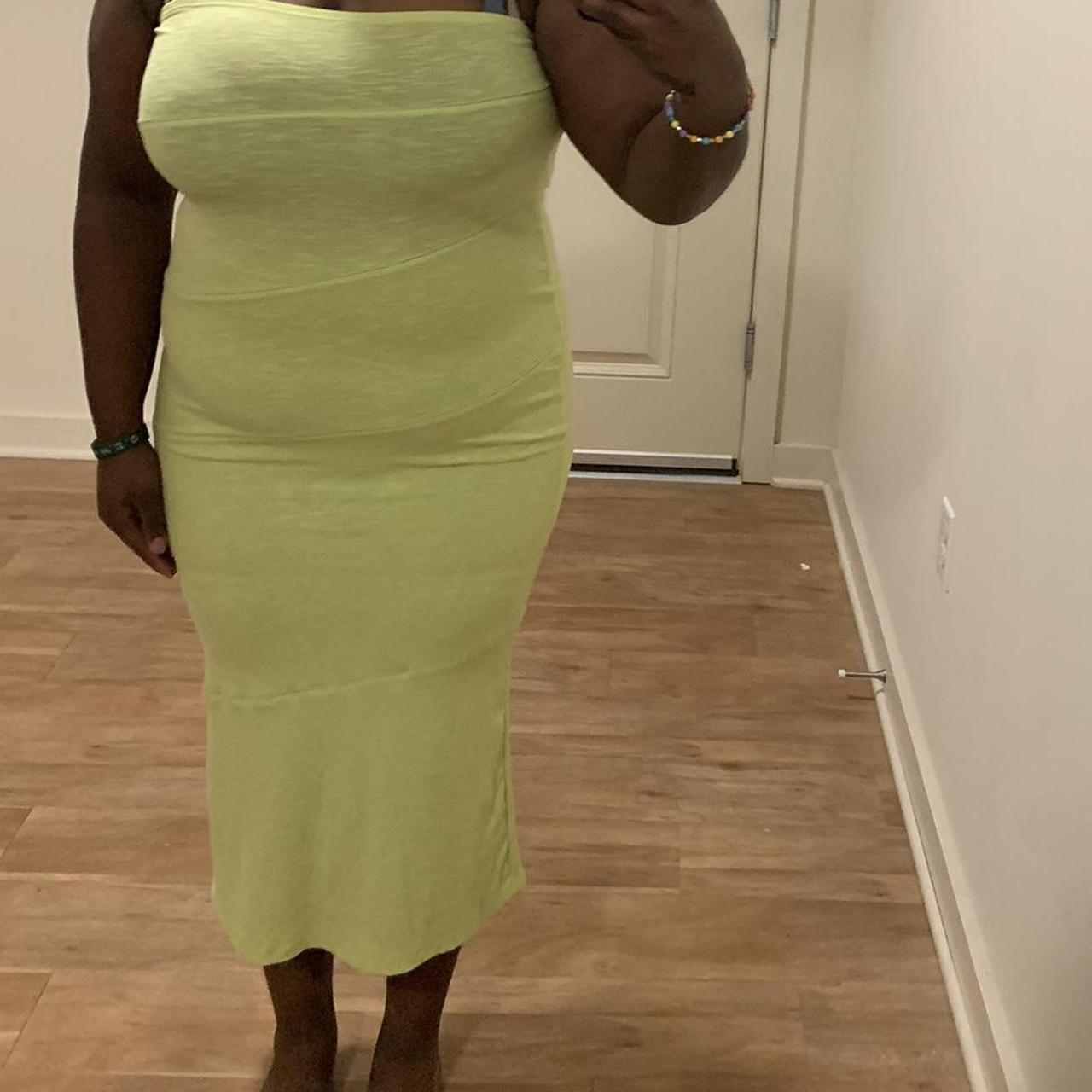 See you Monday M Green dress or long skirt Spiral... Depop