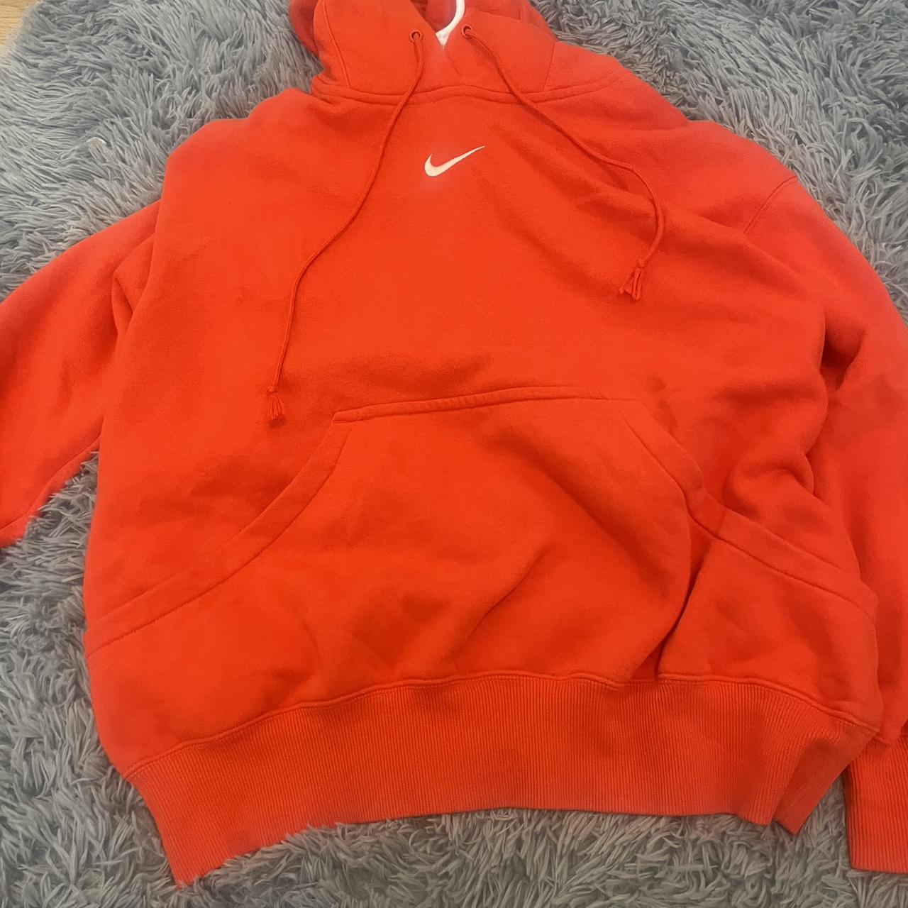 neon orange nike sweatshirt