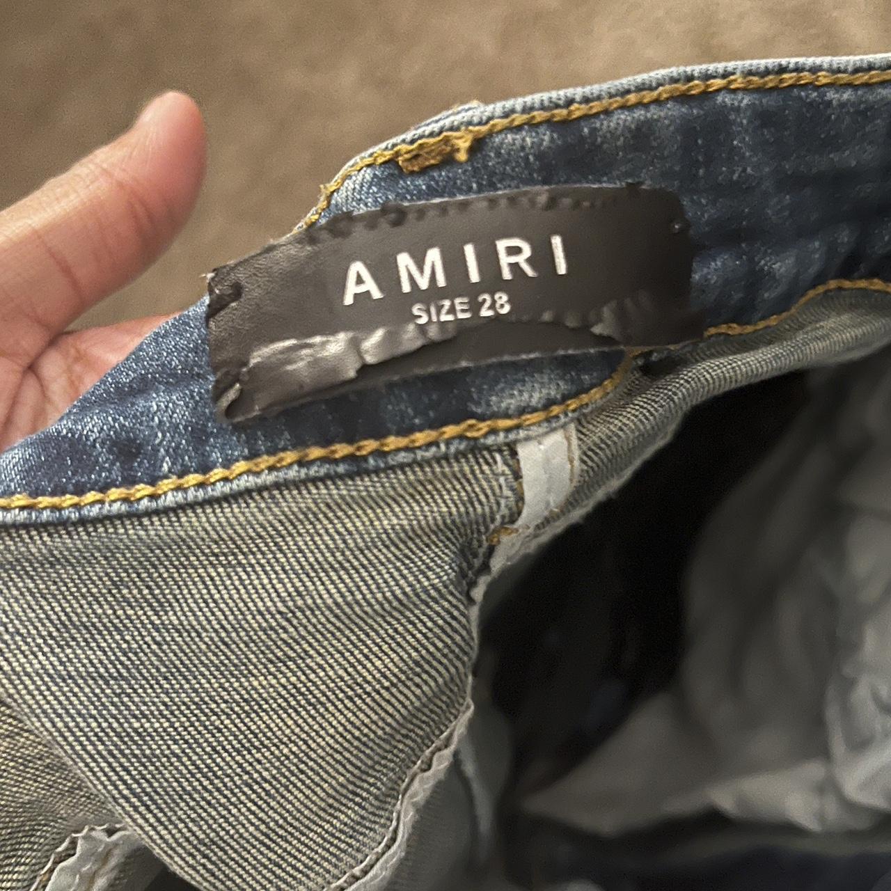 Amiri Jeans Old Season Patched Thrasher | Depop