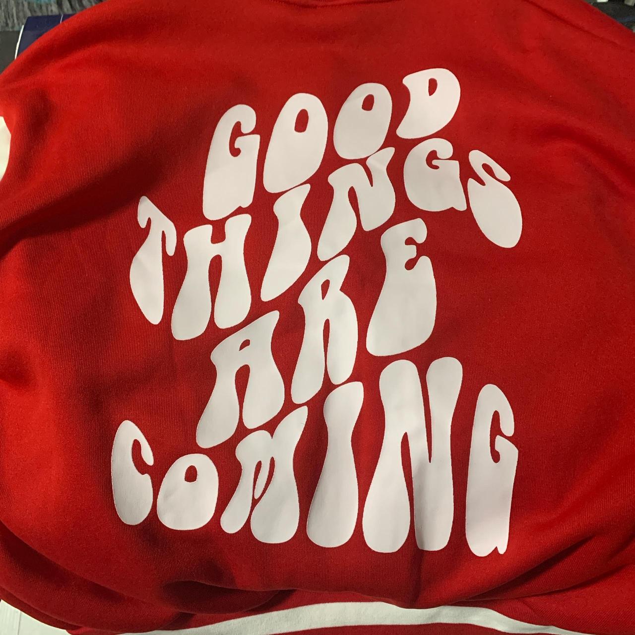 Vintage Men's Varsity Jacket - Red/White - S – Re… - image 4