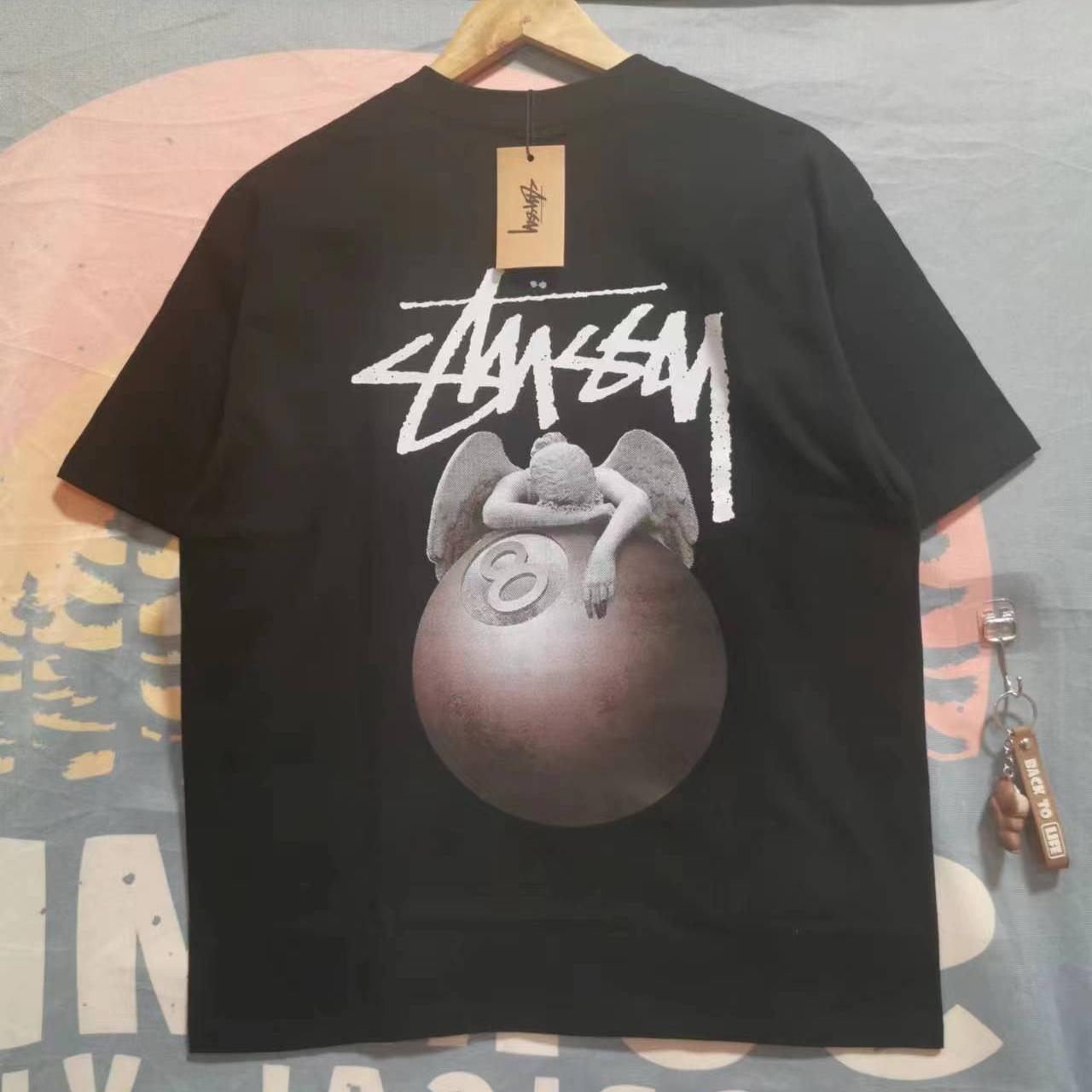 Stussy Angel 8 Ball T-shirt black xl | Depop